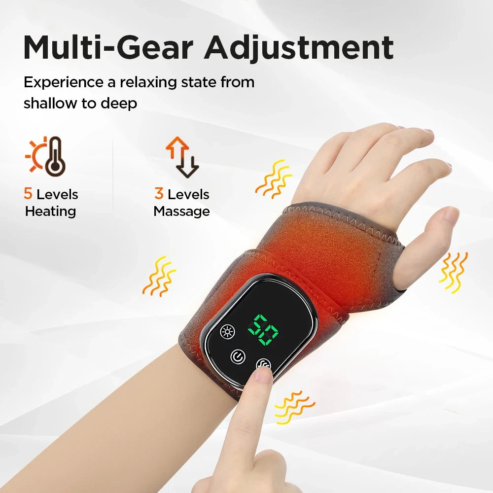 Rechargeable Heated Vibration Wrist and Ankle Wrap