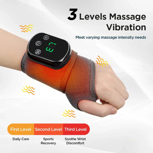 Rechargeable Heated Vibration Wrist and Ankle Wrap